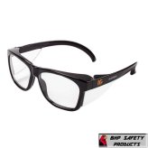 Clear Vision Anti-Fog Safety Glasses with Black Frame - Industrial and Personal Use