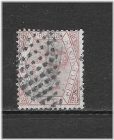 Claret Queen Victoria Stamp