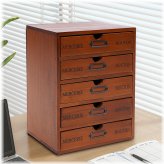 Pine Wood Tiered Storage Organizer