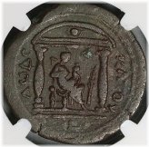 Faustina Jr Temple Isis Drachm - NGC Grade 148