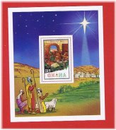 Ghana Christmas Souvenir Sheet - Mint Never Hinged OG