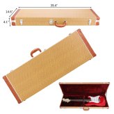 Yellow Lockable Hard Case for Electric Guitars & Basses