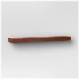 Rich Walnut Floating Wall Shelf