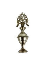 Engraved Silver Surmadani Kohl Bottle