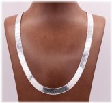 Sterling Silver Herringbone Chain Necklace