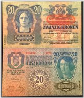 Imperial Austrian Banknote - 20 Krone 1913