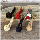 Brass Shackle Monkey Fist Tapestry Hanger