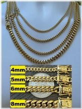 Golden Miami Cuban Link Jewelry Set