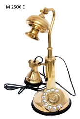 Brass Candlestick Rotary Telephone