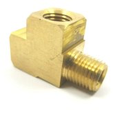 Brass Tee Fitting - 1/4 NPT for Oil, Water, and Gas Systems