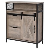 Rustic Barnwood Storage Console