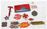 Retro Tobacco Tin Tag Assortment