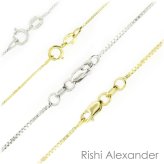 Eleganza Gold Box Chain Necklace