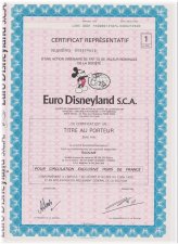 Euro Magic Stock Certificate