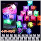 Glowing Ice Cubes - Reusable LED Light Up Decor