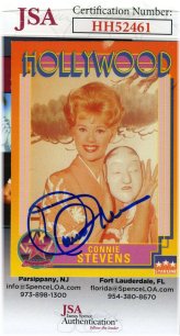 Starline Hollywood Card Autograph by Connie Stevens