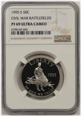 Civil War 50C NGC PF 69 Ultra Cameo Half Dollar