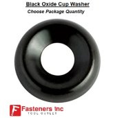 Black Oxide Steel Finishing Cup Washers