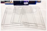 Crystal Clear Blu-Ray Box Protectors - Custom-Fit 50 Pack