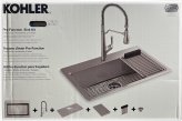 EfficientFlow Stainless Steel Kitchen Sink Kit
