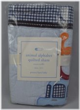 Quilted Animal Alphabet Sham