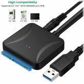 SATA III to USB 3.0 Adapter with 12V/2A Power for HDD/SSD