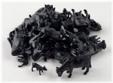 Miniature Black Angus Cattle Set