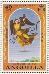 Easter Raphael Right Angel Stamp