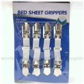 SecureFit Bed Sheet Straps and Mattress Cover Clips