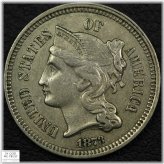 1873 Three Cent Nickel Coin