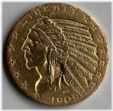 Golden Liberty Half Eagle