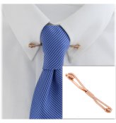 Rose Gold Twisted Collar Bar Clip