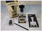 Automatic Numbering Stamp Set by Rogers with Ink and Stylus