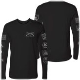 Black Patch Long Sleeve Tee for Men by Grunt Style