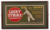 Grove's Lucky Strike Trolley Car Baseball Sign (1928)