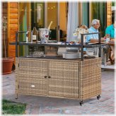 Wicker Oasis Cart