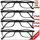 ClearView Classic Reading Lenses - Available in Packs of 2, 4, 8, and 12 - Unisex Style