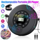 AudioMate - Portable CD Player with Rechargeable Battery and Headset for On-The-Go Listening