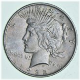 Tranquil 1922 Silver Peace Dollar