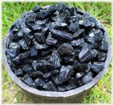 Black Tourmaline Rough Crystal Collection