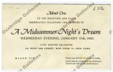 Midsummer Night's Dream 1962 Handbills