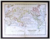Steamboat Routes & Ocean Currents Map from 1883 Johnston Royal Atlas