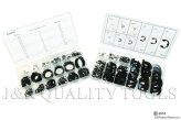 Assorted Snap Rings and E-Clips Set