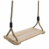 Nature's Swing: Rustic Wooden Hanging Playset for Kids and Toddlers