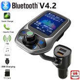 DriveTune - Wireless Car Audio Adapter with Hands-free Calling and USB Charging