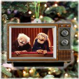 Muppets Old Men Statler and Waldorf TV Set Retro Christmas Tree Ornament