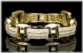 Golden Hip Hop Charm Bracelet