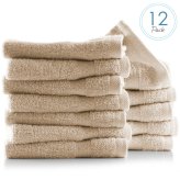 Plush Cotton Collection: 12 Soft Washcloths for Face and Body