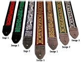 Colorful Celtic Comfort Straps for Your Guitar