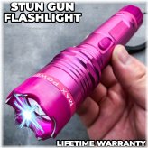 Defender Pink: Rechargeable Stun Gun and Flashlight for Self Defense